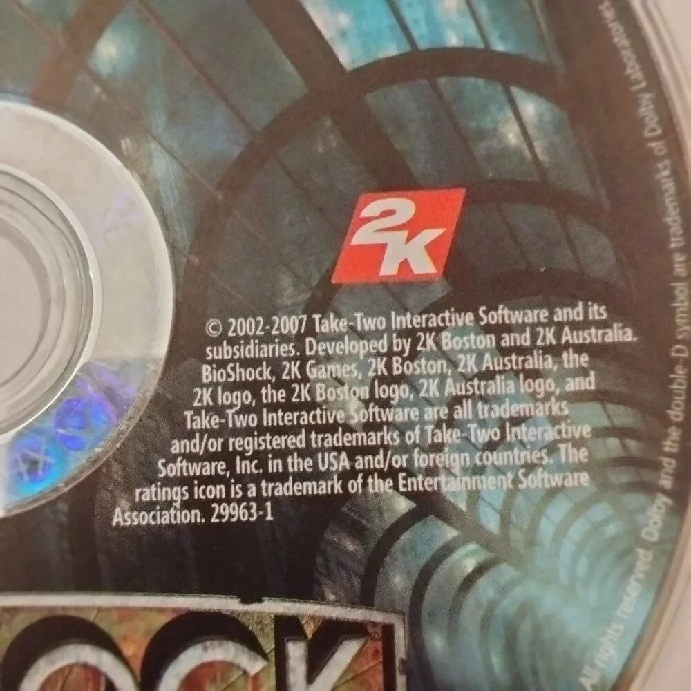 BioShock Xbox 360 Game Disc Mature Games